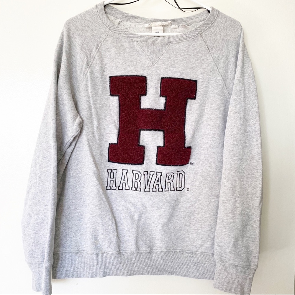 Hardvard Sweatshirt H Logo Grey Size Medium H&M
